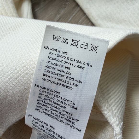 Varley NWT Women’s Maguire Half Zip Sweater Egret Cream Sz XS - Picture 9 of 13